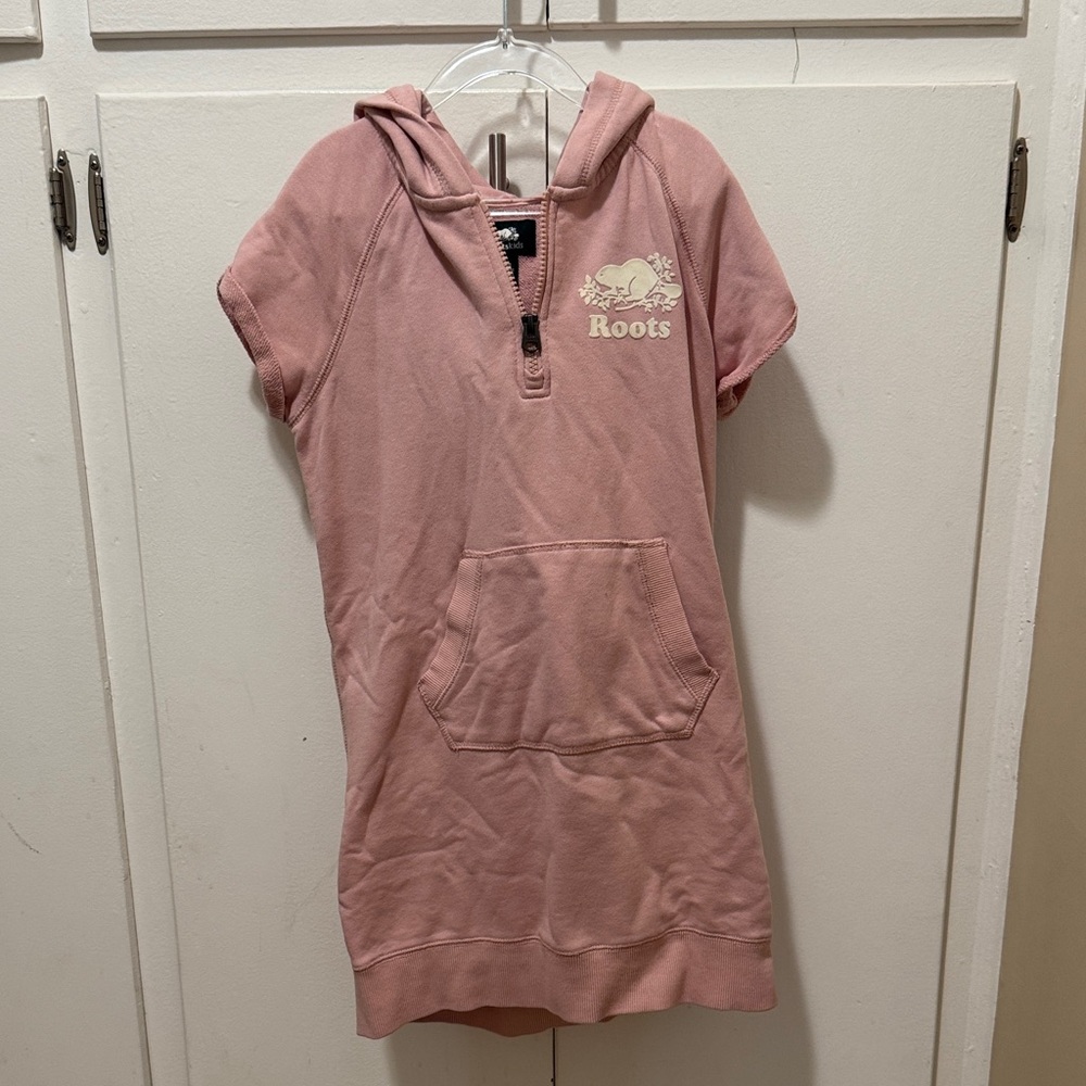 Roots Dusty Pink Hoodie Dress